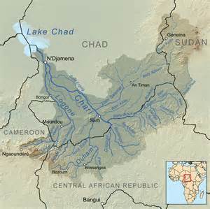 An aerial overview of Lake Chad